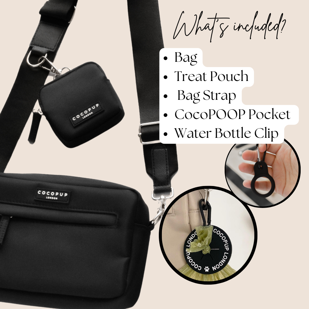 "The Everything" Dog Walking Bag Bundle - Black